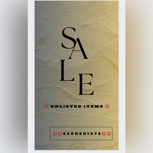 Unlisted Women’s Items